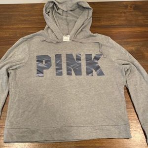 Pink women’s  large gray hoodie